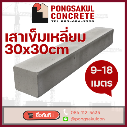 เสาเข็มสี่เหลี่ยมตัน 30