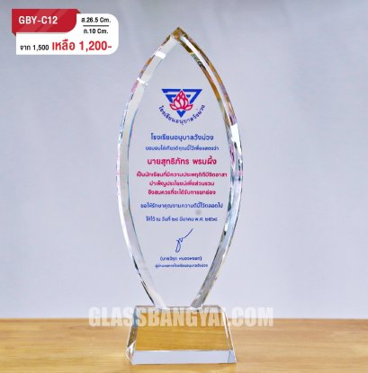 โล่รางวัลคริสตัล