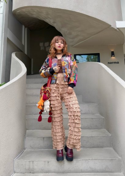 Bomber Jacket Patchwork จากเศษผ้าไทย