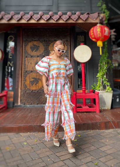 Pa kao ma (thai loincloth) set