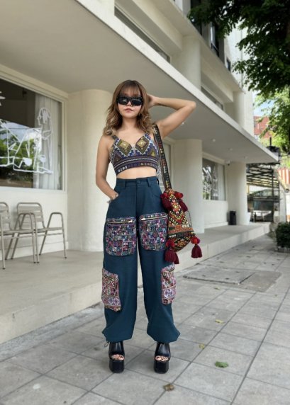 Tailue Crop Bra x Sillapachip Cargo Pants