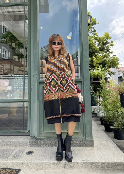 Lao Krung Bomber Dress