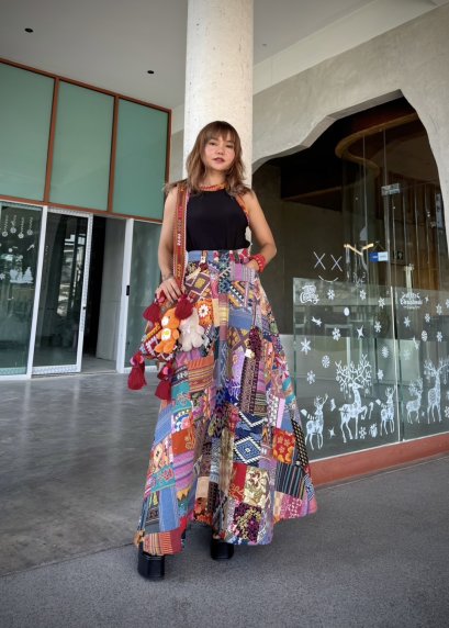 Maxi Skirt Patchwork Zero Waste Project