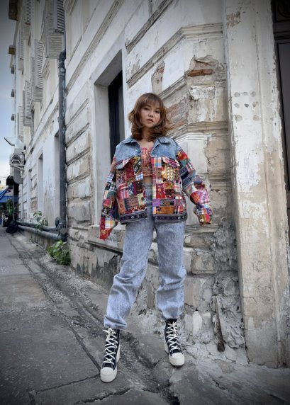 Patchwork Jean Jacket