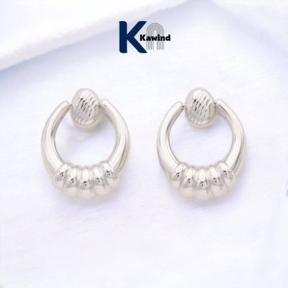 CIRCULAR HANGING HOOP EARRINGS