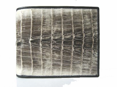 Genuine Crocodile/Alligator Leather Wallet in Natural Colour Crocodile Leather #CRM443W-04