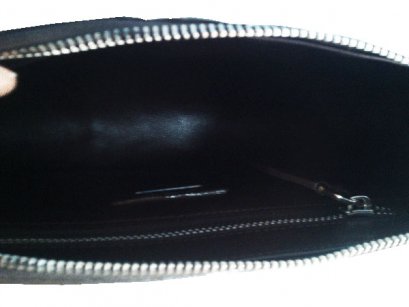 กระเป๋าหนังจระเข้แท้สีน้ำตาลช็อกโกแลตส่วนหลัง #CRW329H-BR-BACK