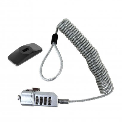 สายล็อคโน้ตบุ๊ค/แท็บเล็ต สายขด แบบรหัสตัวเลข PCS-9L