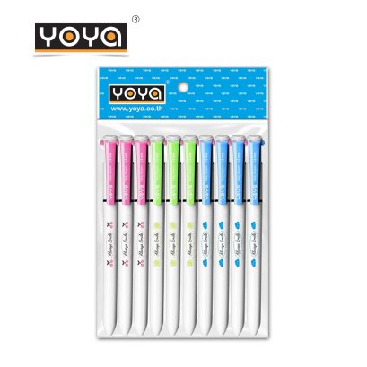 YOYA ปากกาลูกลื่น 2 สี 1243 แพ็ค10