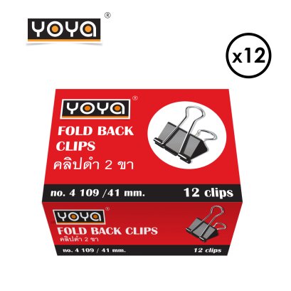 YOYA FOLD BACK CLIPS 41 MM. 4109 PACK 144