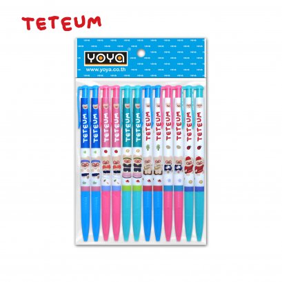 YOYA Ballpoint pen 0.38 mm Pack 12 :Tsum-Tsum DY1001 / Blue Ink