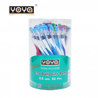 YOYA ปากกาลูกลื่น น้ำเงิน 1317 แพ็ค 50