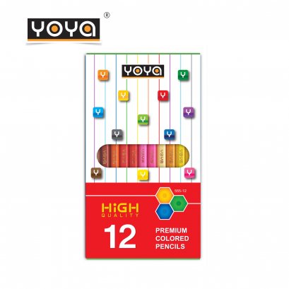 YOYA สีไม้ 12 สี คุณภาพเยี่ยม High Quality รุ่น 555-12