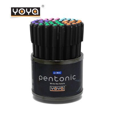 YOYA ปากกาลูกลื่น PENTONIC คละ 5 สี แพ็ค 50