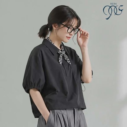 Balloon Sleeves Blouse