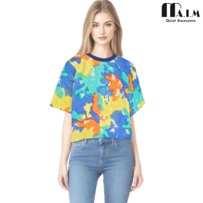Tie dye print Crop