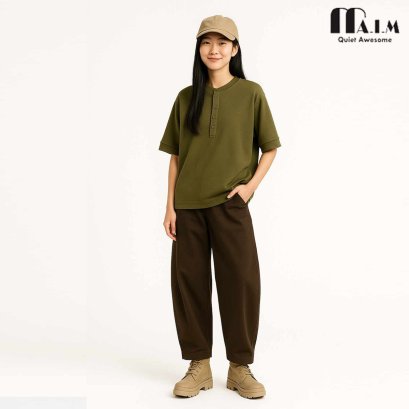 Oversize Henley