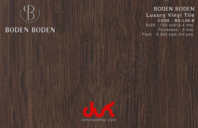 BD-L08-B กระเบื้องยางลายไม้ BODEN BODEN หนา 3 mm.