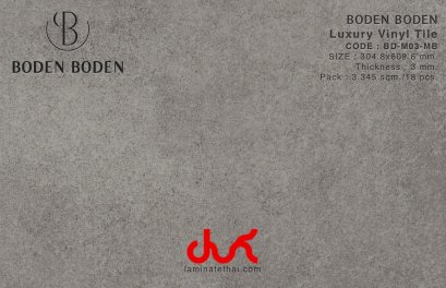 BD-M03-MB กระเบื้องยางลายหิน BODEN BODEN หนา 3 mm.