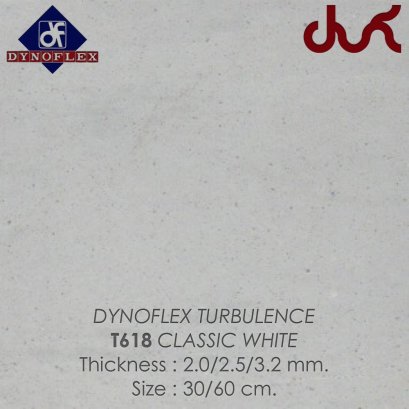 กระเบื้องยาง DYNOFLEX T618 CLASSIC WHITE