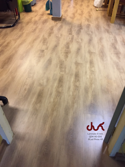 ผลงานติดตั้ง พื้นไม้ลามิเนต QDM HD006 - laminatethai