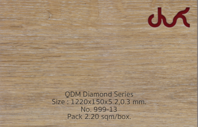 กระเบื้องยาง ลายไม้ SPC คลิ๊กล็อค QDM999-13 - laminatethai