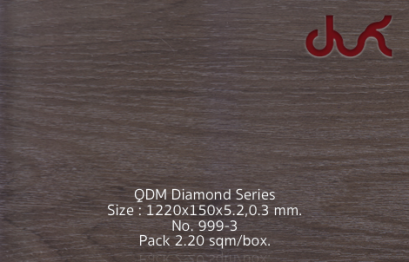 กระเบื้องยาง ลายไม้ SPC คลิ๊กล็อค QDM999-3 - laminatethai