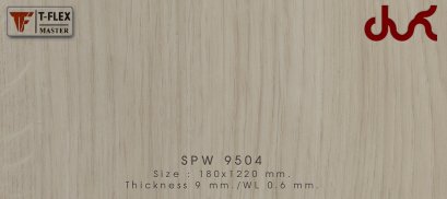 กระเบื้องยางลายไม้ คลิ๊กล็อค T-FLEX 9 mm.