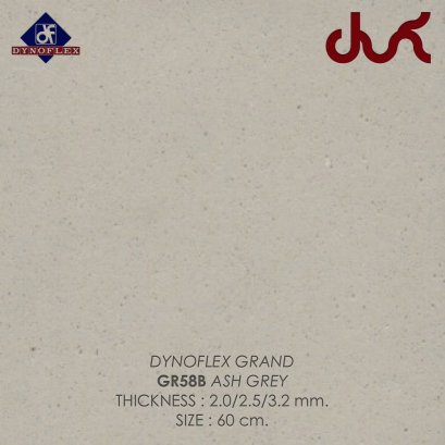 กระเบื้องยาง DYNOFLEX GR58B ASH GREY