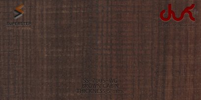 SS-7005-WG - BROWN CABIN กระเบื้องยางลายไม้ คลิ๊กล็อค 5 มม.