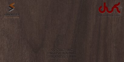 SS-7007-WG - ENGLISH WALNUT กระเบื้องยางลายไม้ คลิ๊กล็อค 5 มม.
