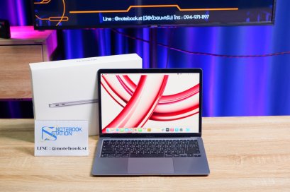 APPLE Macbook Air 13 (2020) M1 Ram8 SSD256 จอ13.3 ความชัดระดับ2k Cycle count 197 ครั้ง เพียง 16,900.- อุปกรณ์แท้ครบกล่อง