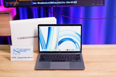 APPLE Macbook Air 13 (2020) M1 Ram8 SSD256 จอ13.3 ความชัดระดับ2k Cycle count 54 ครั้ง เพียง 16,500.- อุปกรณ์แท้ครบกล่อง