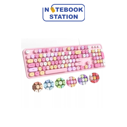 MOFii Sweet K LIPS Keyboard คีย์บอร์ดแบบมีสายรุ่นยอดนิยมสีสวยแบบมิกซ์ (แป้นพิมพ์สกรีนไทย) ราคา 590.-
