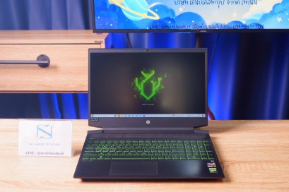 HP Pavilion Gaming 15 Ryzen5-4600H Ram16 GTX-1650(4GB) จอ15.6 144Hz สเปคเกมมิ่ง ประมวลผลไว คีย์บอร์ดมีไฟสีเขียว ขายเพียง 12,900 .-