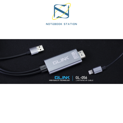 Glink GL-056 Lightning AV Cable Mobile Phone HDTV Iphone IPAD TO TV ต่อภาพมือถือ ขึ้น TV (ยกเว้นNetflix) ราคา 300.-