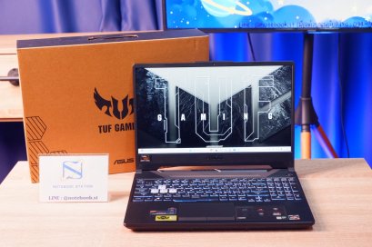 Asus TUF Gaming A15 Ryzen7-4800H GTX1650Ti Ram16 SSD512 จอ15.6 144Hz สเปคเกมมิ่ง คีย์บอร์ดไฟRGB ประมวลผลไว เพียง 14,990.- อุปกรณ์ครบกล่องพร้อมบิลใบเสร็จ