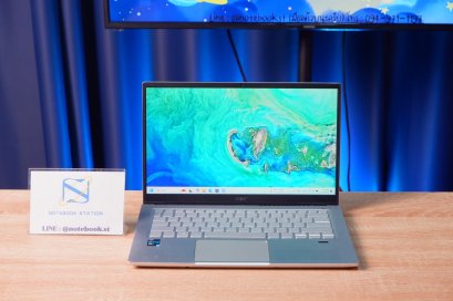 Acer Swift 3 บางเบาเพียง 1.2KG i5-1135G7 Ram8 SSD512 จอ14 FHD สเปคดี คีย์บอร์ดไฟ ขายเพียง 9,990.- เครื่องพร้อมใช้งาน