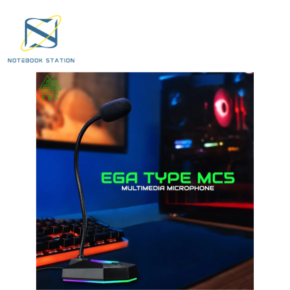 EGA TYPE MC5 ไมโครโฟน Gaming Microphone ไมโครโฟนตั้งโต๊ะ ขนาดเล็กพาพาง่าย เสียงดี ราคา 290.-