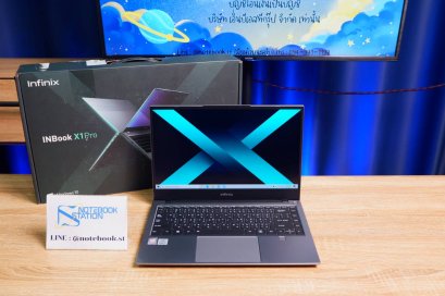 Infinix INBOOK X1 PRO i7-1065G7 RAM16 SSD512 จอ14 FHD IPS สเปคสูง คีย์บอร์ดมีไฟ ดีไซน์เบาบาง พกพาสะดวก อุปกรณ์ครบกล่อง ขายเพียง 9,990.-