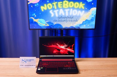 Acer Nitro5 Ryzen7-3750H GTX-1650(4GB) RAM16 SSD512 จอ15.6 120Hz IPS สเปคเกมมิ่ง มีไฟใต้คีย์บอร์ดสีแดง เครื่องพร้อมใช้งาน ราคาประหยัดเพียง 11,800.-