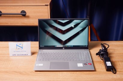HP Pavilion 15 Ryzen5-5500U Ram8 SSD512 จอ15.6 FHD IPS เครื่องประมวลผลไว มีไฟใต้คีย์บอร์ด ดีไซน์เบาบาง เครื่องพร้อมใช้งาน เพียง 9,800.-เท่านั้น