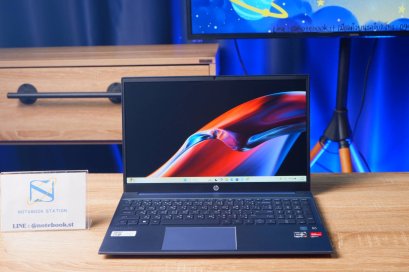 HP Pavilion 15 Ryzen7-7730U Ram16 SSD512 จอ15.6 FHD IPS สเปคสูง คีย์บอร์ดไฟ ดีไซน์สวย บางเบา ประกันศูนย์2026 ขายเพียง 14,500.-