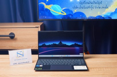 Asus Zenbook 14 i5-1135G7 Ram8 SSD512 จอ14 FHD IPS สเปคทำงาน คีย์บอร์ดไฟ เครื่องบางเบาพกพาง่าย ขายเพียง 11,990.- เท่านั้น