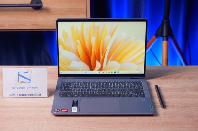 Lenovo IdeaPad Flex 5 Ryzen5-7530U Ram8 SSD512 จอ14 FHD ทัสกรีนหมุนจอ360องศา มีปากกาให้ เครื่องพร้อมใช้งาน เพียง 16,990.- ประกันศูนย์