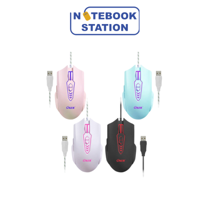 OKER X28 MOUSE 7D WIRED LED GAMING USB เมาส์เกมมิ่ง 7ปุ่ม 6400dpi ขายเพียง 290.-