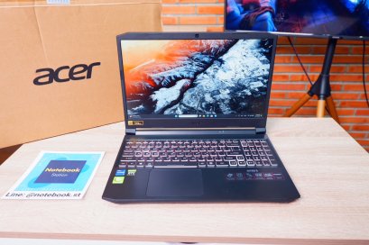 Acer Nitro 5 i7-11800H Ram8 RTX3050 SSD512 จอ15.6 144Hz เกมมิ่งสเปคสูง คีย์บอร์ดไฟRGB ยกครบกล่องพร้อมประกันศูนย์ ขายเพียง 18,800.-