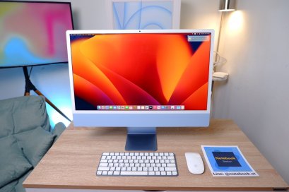 (ของใหม่)Apple iMac 2021 Chip M1 Ram8GB SSD256 จอ24นิ้ว Retina 4.5k พร้อม Magic MouseและMagic Keyboard ครบชุด เครื่องพร้อมใช้งาน ขายเพียง 33,900.-