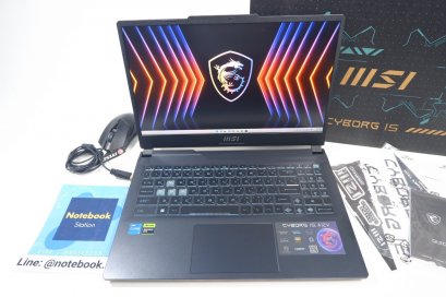 Msi Cyborg 15 i5-12450H RTX-4060(8GB) Ram16 SSD512 จอ15.6 144 Hz IPS แรงจัดจ้าน อุปกรณ์ครบกล่อง มีประกันศูนย์ เพียง 27,900.-