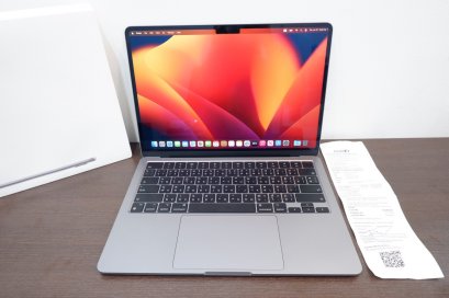 Macbook Air M2 ram8 ssd256 จอ13.6 2k ครบกล่อง พร้อมใบเสร็จ ประกันศูนย์2024 ไม่มีตำหนิ